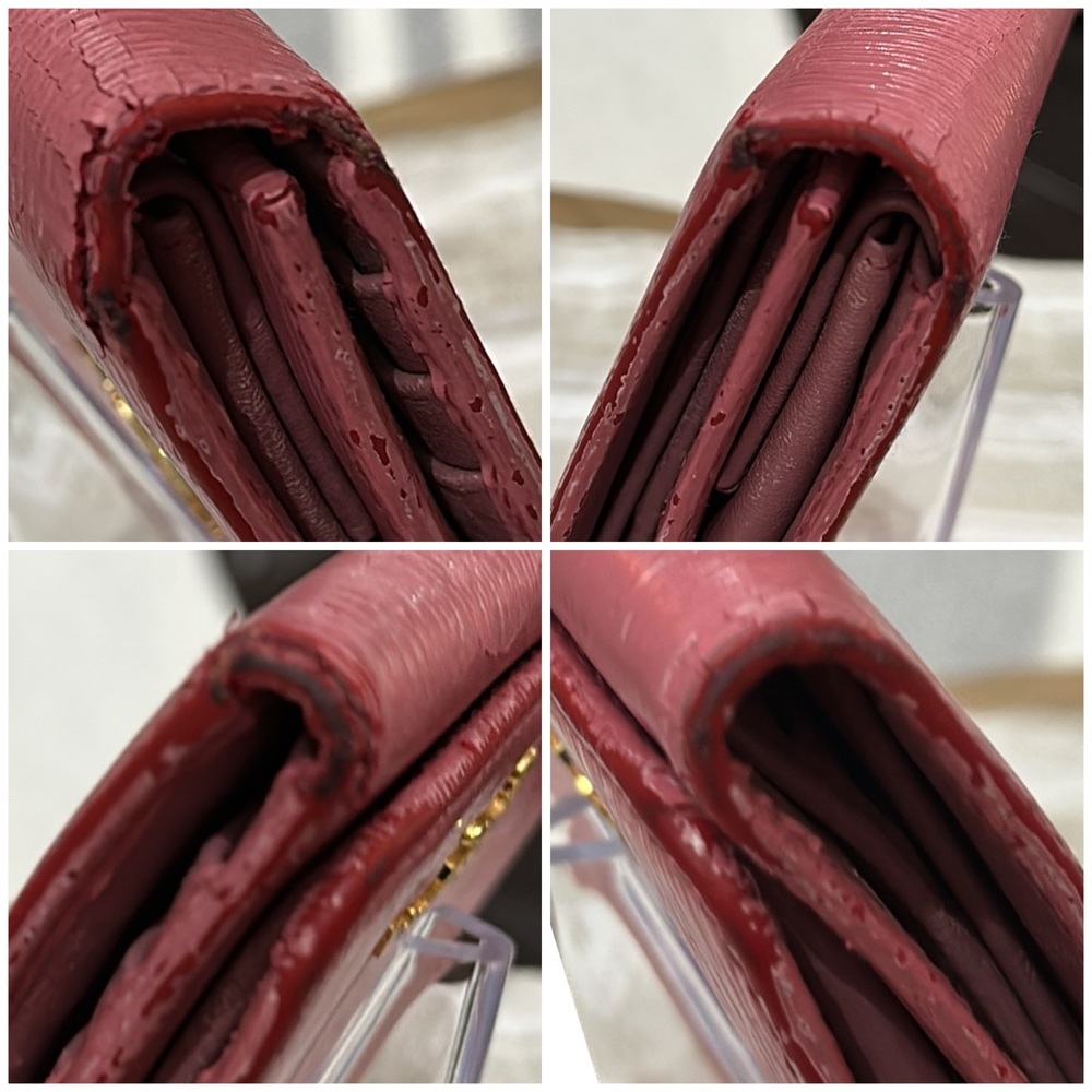 Authentic Prada Vitello Move Bi-Color Tri-Fold Co… - image 5